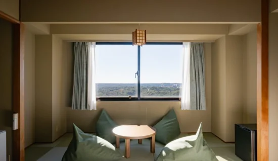 Japanese Modern Family Room Ocean View